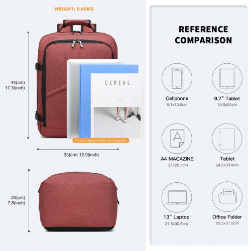 Kono Leicht Kabinentasche Reise-Business-Rucksack