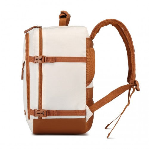 Kono Leichtes Kabinengepäck Wasserabweisender weicher Polyester Funktionaler Reise-Geschäftsrucksack