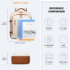 Kono Premium Handgepäck Reise-Rucksack mit Koffer-ähnlicher Öffnung Mehrstufig Großes Fassungsvermögen Kabinentasche
