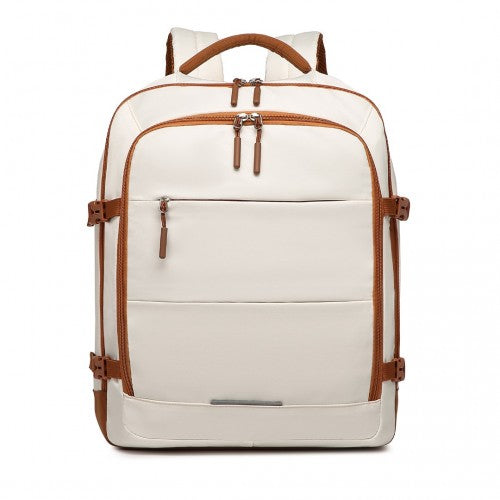 Kono Premium Handgepäck Reise-Rucksack mit Koffer-ähnlicher Öffnung Mehrstufig Großes Fassungsvermögen Kabinentasche