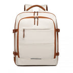 Kono Premium Handgepäck Reise-Rucksack mit Koffer-ähnlicher Öffnung Mehrstufig Großes Fassungsvermögen Kabinentasche