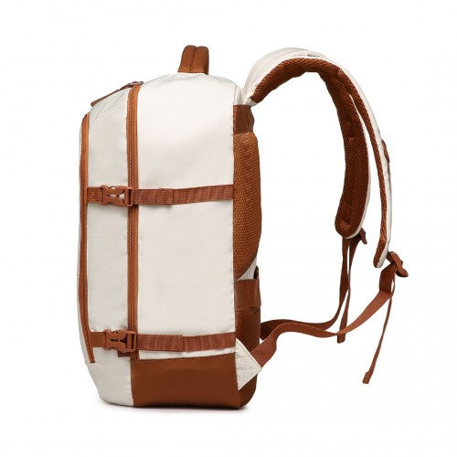 Kono Premium Handgepäck Reise-Rucksack mit Koffer-ähnlicher Öffnung Mehrstufig Großes Fassungsvermögen Kabinentasche