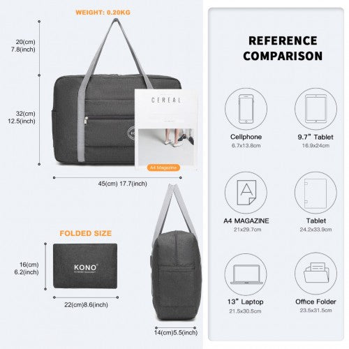 Kono Zusammenklappbar Wasserdicht Lagerung Reisen Handtasche