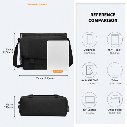 Kono Hohe Sicherheit Kuriertasche Schulranzen Umhängetasche