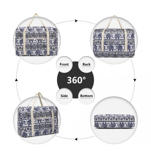 Kono Zusammenklappbar Wasserdicht Lagerung Kabine Reise Handtasche Elefant Druck