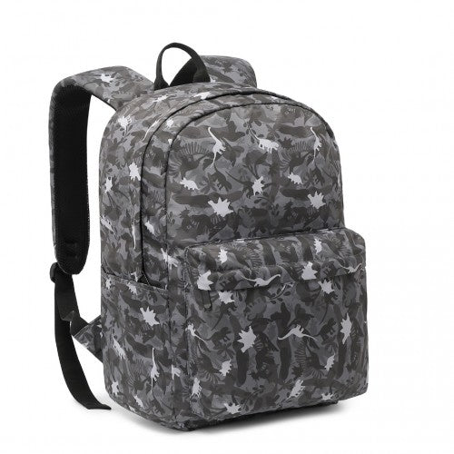 Kono Dinosaurier gemustert Freizeit Schulrucksack