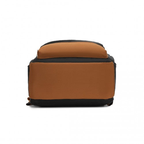 Kono Mehrfächer Laptop-Rucksack mit Typ-C USB-Ladeanschluss und kleiner Tasche für tägliches Pendeln und Reisen