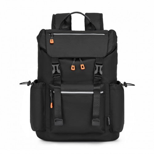 Kono Fortgeschrittene Freizeit Rucksack mit Reflektierenden Sicherheitsmerkmalen USB-Ladefunktion und Dedizierte Laptop-Hülle