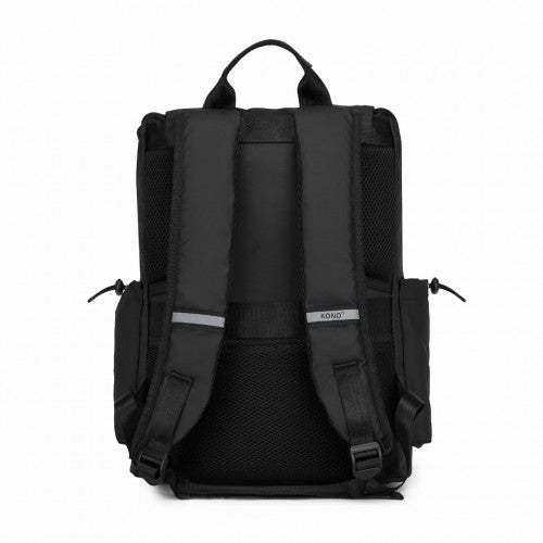 Kono Fortgeschrittene Freizeit Rucksack mit Reflektierenden Sicherheitsmerkmalen USB-Ladefunktion und Dedizierte Laptop-Hülle