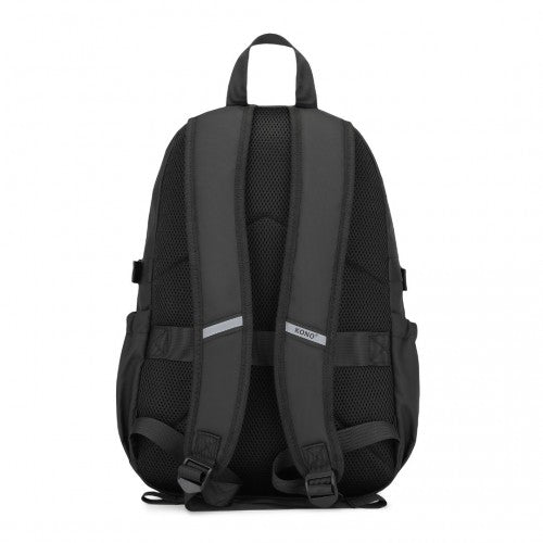 Kono PVC-beschichtet Urban Wasserabweisend Rucksack mit Reflektierenden Sicherheitsgurten und Mehrkammern-Design