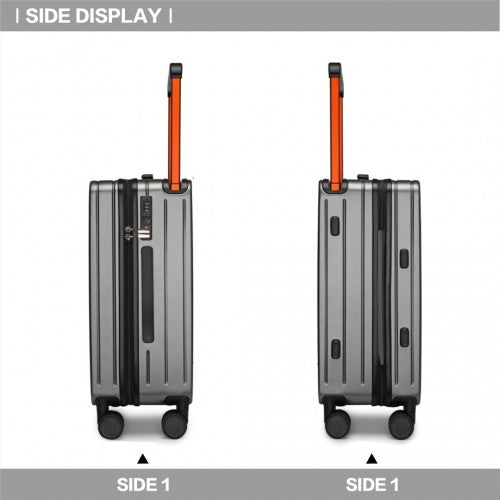 British Traveller 20 Zoll Breiter Griff Hartschale PC Reisegepäck Mit TSA-Schloss