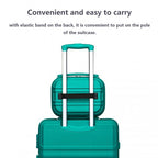 K1871-1L - Kono 12 hüvelykes könnyű, kemény héjú ABS kozmetikai tok - kékeszöld