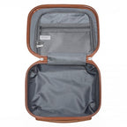 K1871-1L - Kono 12 hüvelykes könnyű, kemény héjú ABS kozmetikai tok - krémszínű