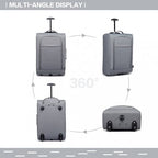 Kono KABINENGRÖSSE SOFT SHELL HAND GEPÄCKGRAU