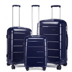 K1997L-KONO 20-24-28 ”HARD SHELL PP-KOFFER SET NAVY