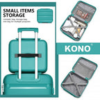 K2092L - Kono 14 hüvelykes könnyű, kemény héjú PP sminktáska - kék