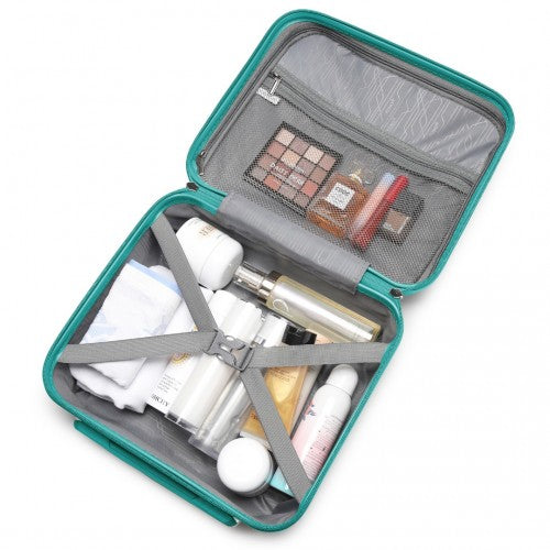 K2092L - Kono 14 hüvelykes könnyű, kemény héjú PP sminktáska - kék