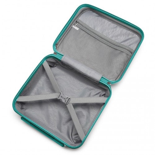 K2092L - Kono 14 hüvelykes könnyű, kemény héjú PP sminktáska - kék