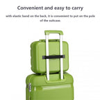 K2092L - Kono 14 hüvelykes könnyű, kemény héjú PP sminktáska - zöld