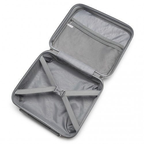 Kono 14 Zoll Helles Hartschale Schminktasche - Grau