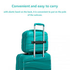 K2094L - Kono 14 hüvelykes könnyű polipropilén keményhéjú kozmetikai tok - kékeszöld