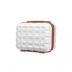 Kono 13 Zoll Leichtgewicht Harte Schale Schminktasche - Weiß