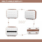 Kono 13 Zoll Leichtgewicht Harte Schale Schminktasche - Weiß