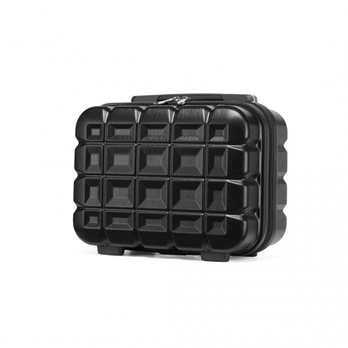 Kono 13 Zoll Leichtgewicht Harte Schale Schminktasche - Schwarz