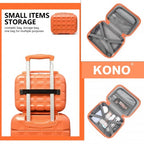 Kono 13 Zoll Leichtgewicht Harte Schale Schminktasche - Orange