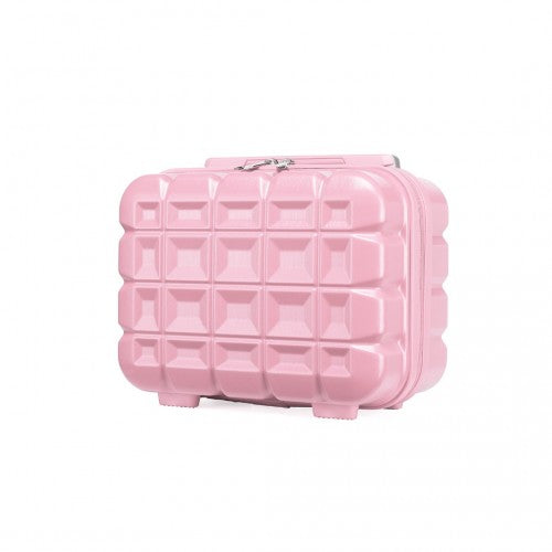 Kono 13 Zoll Leichtgewicht Harte Schale Schminktasche - Rosa