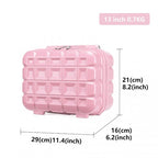 Kono 13 Zoll Leichtgewicht Harte Schale Schminktasche - Rosa