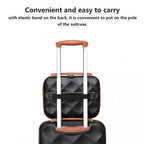 British Traveller 13 Zoll Ultraleicht /Polycarbonat Schminkkoffer - Schwarz/Braun