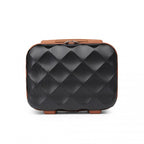 British Traveller 13 Zoll Ultraleicht /Polycarbonat Schminkkoffer - Schwarz/Braun