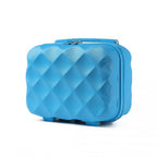 British Traveller 13 Zoll Ultraleicht /Polycarbonat Schminkkoffer - Blau