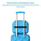 British Traveller 13 Zoll Ultraleicht /Polycarbonat Schminkkoffer - Blau