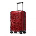 Supercase Stilvoll 20 Zoll Carry-On Polypropylen Hartschalen-Koffer mit Labyrinth-Muster