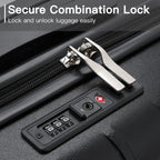 Supercase Stilvoll 20 Zoll Carry-On Polypropylen Hartschalen-Koffer mit Labyrinth-Muster