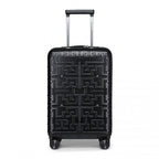 Supercase Stilvoll 20 Zoll Carry-On Polypropylen Hartschalen-Koffer mit Labyrinth-Muster