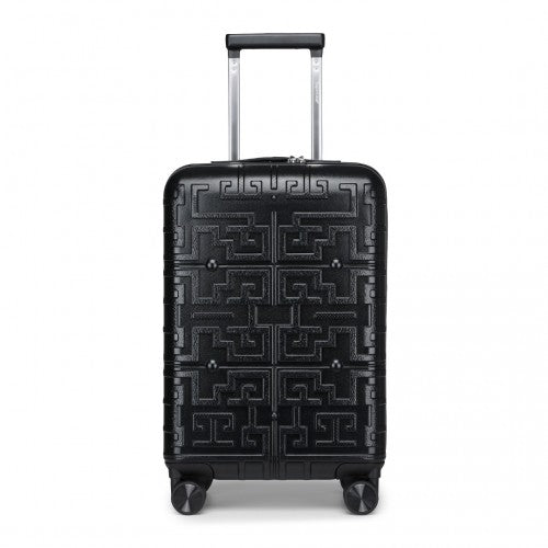 Supercase Stilvoll 20 Zoll Carry-On Polypropylen Hartschalen-Koffer mit Labyrinth-Muster