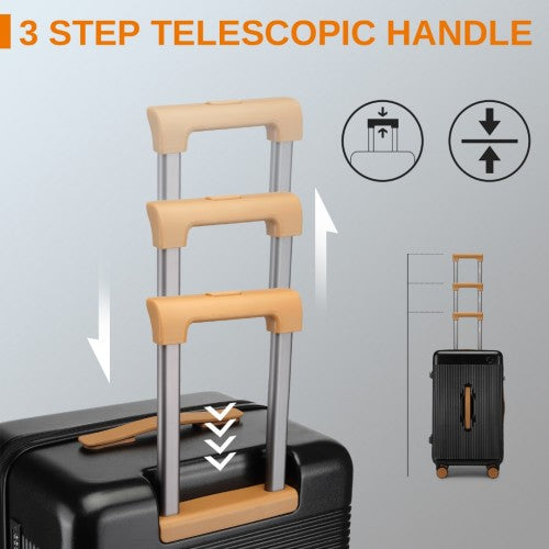 Kono 24 hüvelykes, kiváló minőségű, kemény héjú bejelentkező bőrönd, tartós ABS és PC műanyagból, TSA zárral és többfogantyús kialakítással a könnyed utazásért