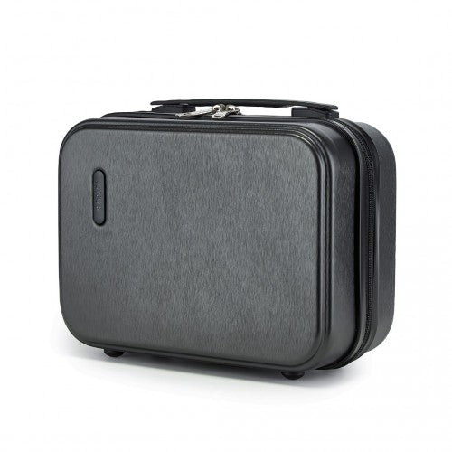 KSK2493 - Kono 12-Zoll-Hartschalen-Make-up-Tasche – Haltbarer Reise-Make-up-Organisator mit YKK-Reißverschluss - Grau