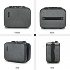 KSK2493 - Kono 12-Zoll-Hartschalen-Make-up-Tasche – Haltbarer Reise-Make-up-Organisator mit YKK-Reißverschluss - Grau