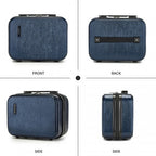 KSK2493 - Kono 12-Zoll-Hartschalen-Make-up-Tasche – Haltbarer Reise-Make-up-Organisator mit YKK-Reißverschluss - Marineblau