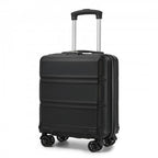 KSK2596 - Kono 16-Zoll-ABS-Hartschale-Kabinenkoffer unter dem Sitz mit Drehrollen - Schwarz