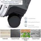 Supercase Langlebig 20 Zoll PC Hardshell Aluminium-Rahmen Koffer Mit TSA Schloss