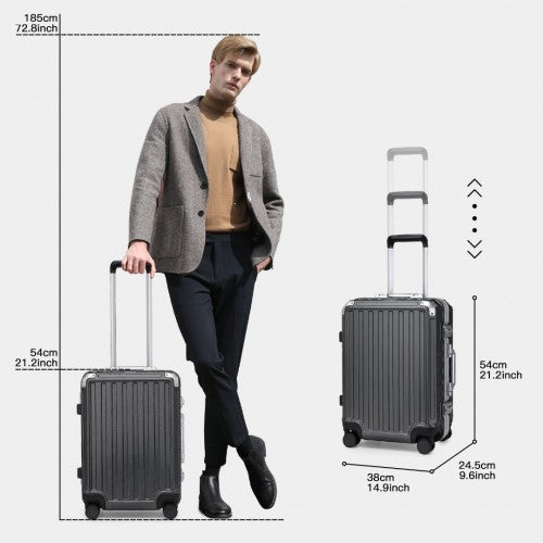 Supercase Langlebig 20 Zoll PC Hardshell Aluminium-Rahmen Koffer Mit TSA Schloss