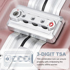 Supercase Langlebig 20 Zoll PC Hardshell Aluminium-Rahmen Koffer Mit TSA Schloss