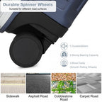 Supercase Langlebig 20 Zoll PC Hardshell Aluminium-Rahmen Koffer Mit TSA Schloss