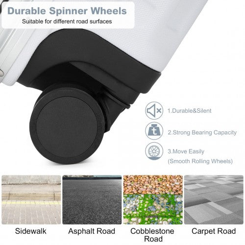 Supercase Langlebig 20 Zoll PC Hardshell Aluminium-Rahmen Koffer Mit TSA Schloss