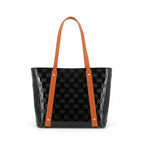 Miss Lulu 4 Stück Glänzend Leder Einkaufstaschen-Set